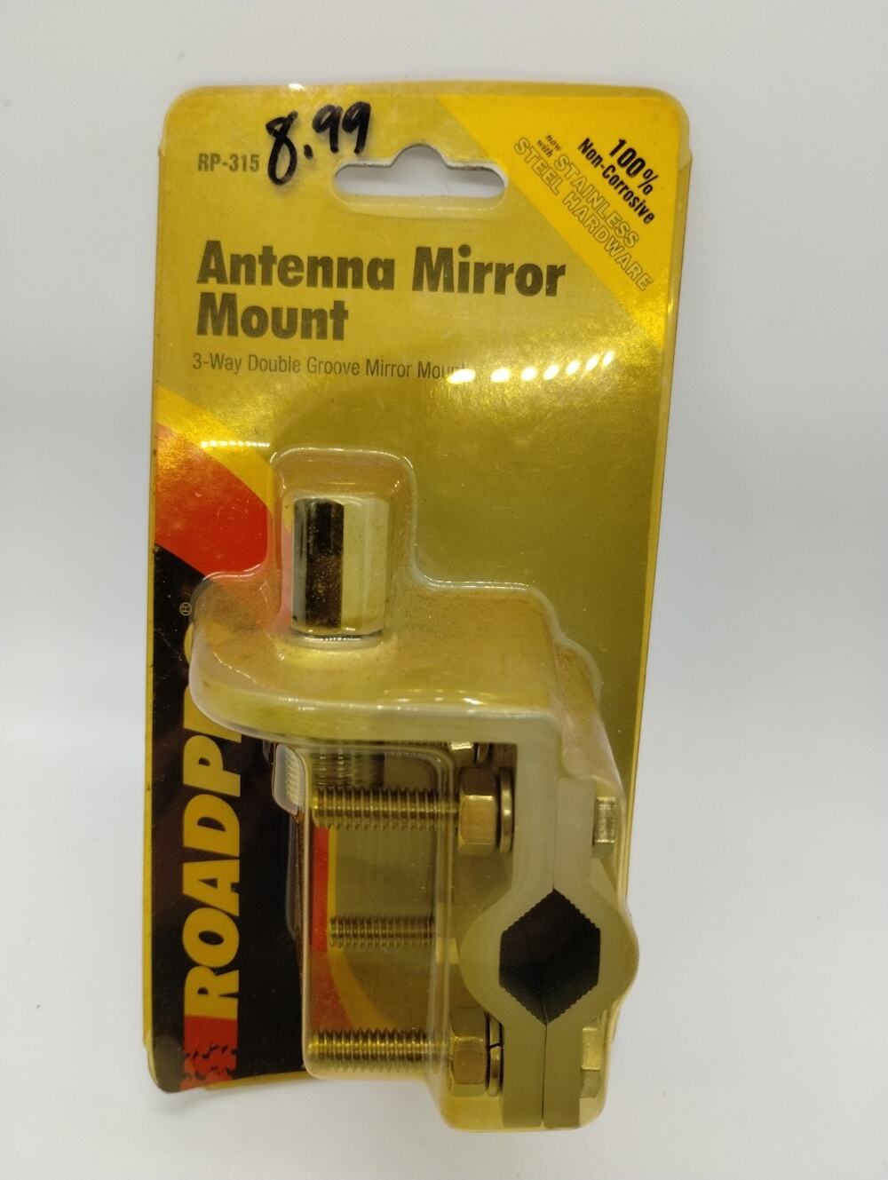 RoadPro Antenna Mirror Mount RP-315 - Three Way Double Groove - SO239 Connector